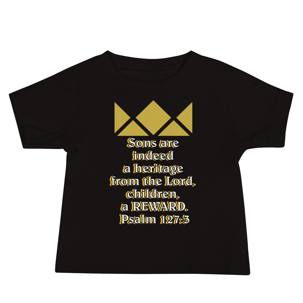 Baby Jersey Short Sleeve Tee- Psalm 127:3