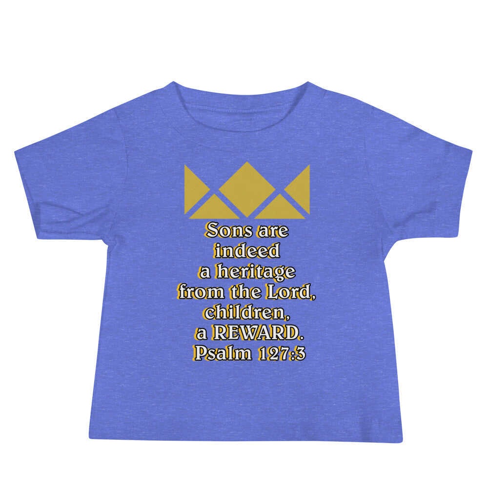 Baby Jersey Short Sleeve Tee- Psalm 127:3