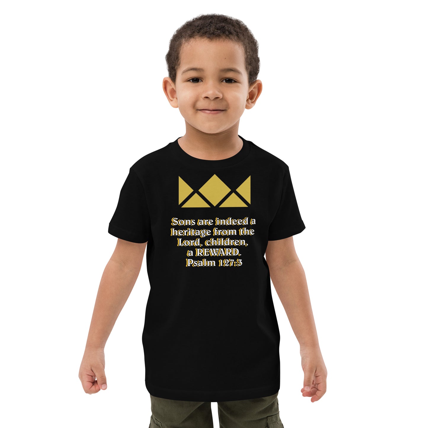 Organic cotton kids t-shirt- Psalm 127:3