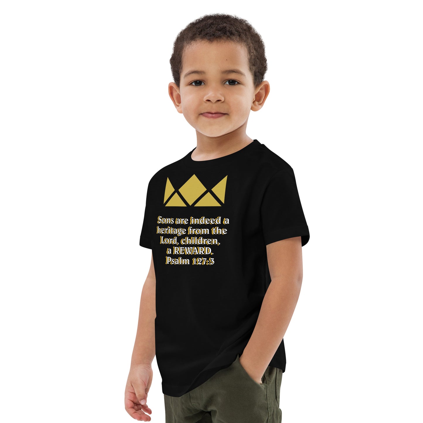 Organic cotton kids t-shirt- Psalm 127:3