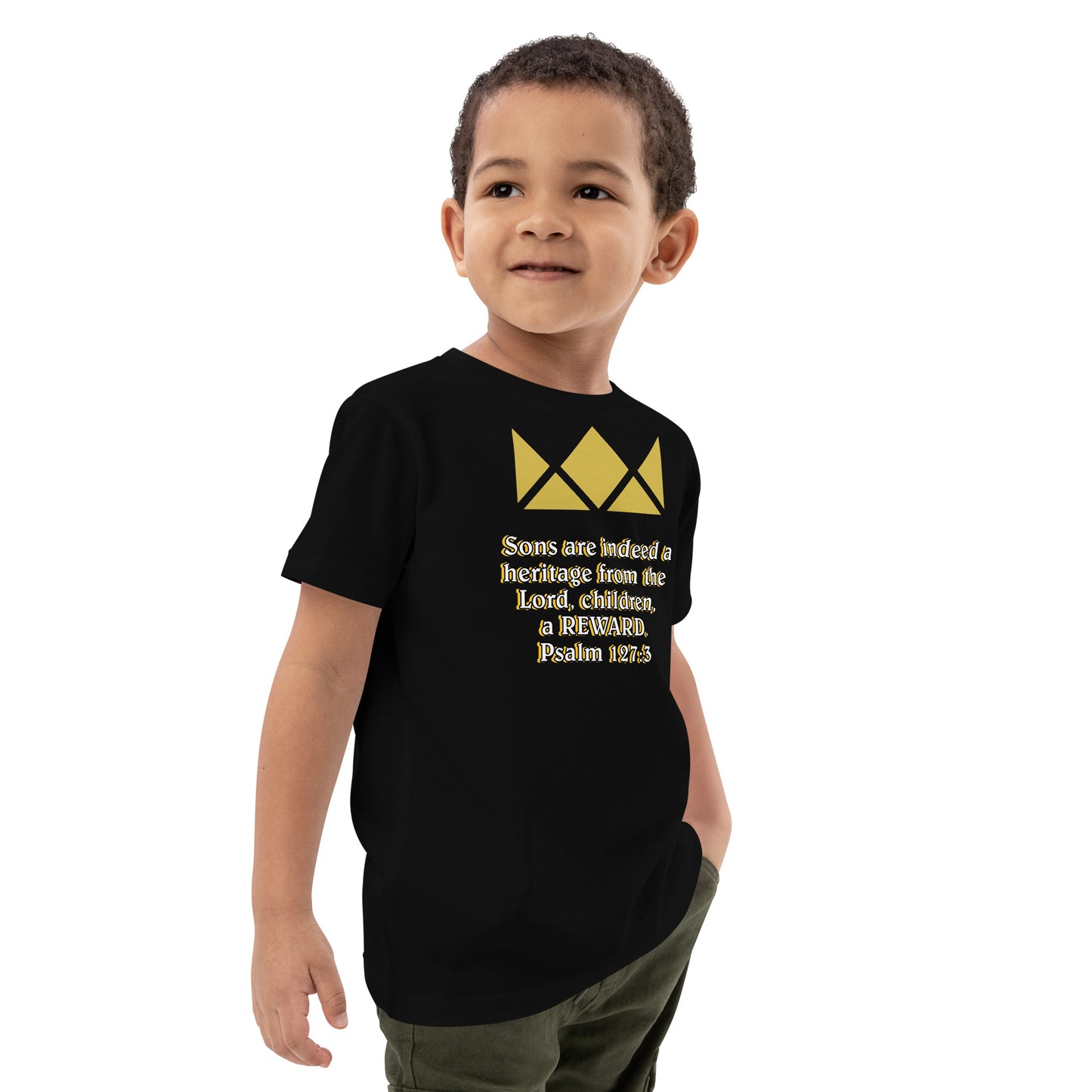 Organic cotton kids t-shirt- Psalm 127:3