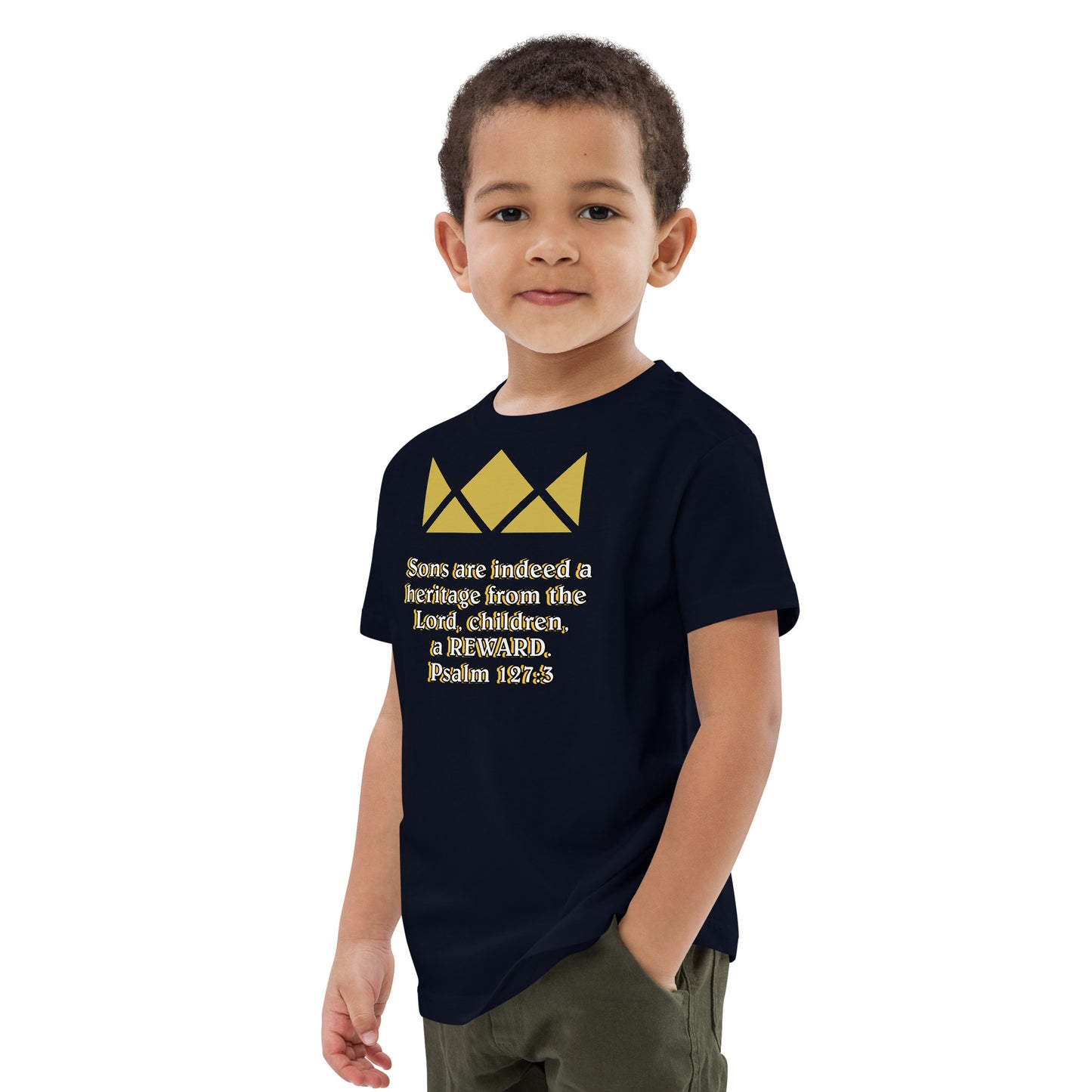 Organic cotton kids t-shirt- Psalm 127:3