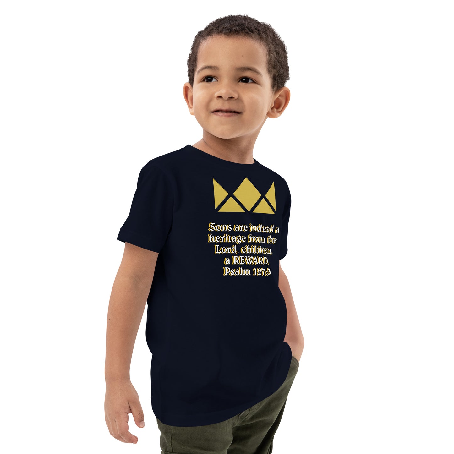 Organic cotton kids t-shirt- Psalm 127:3