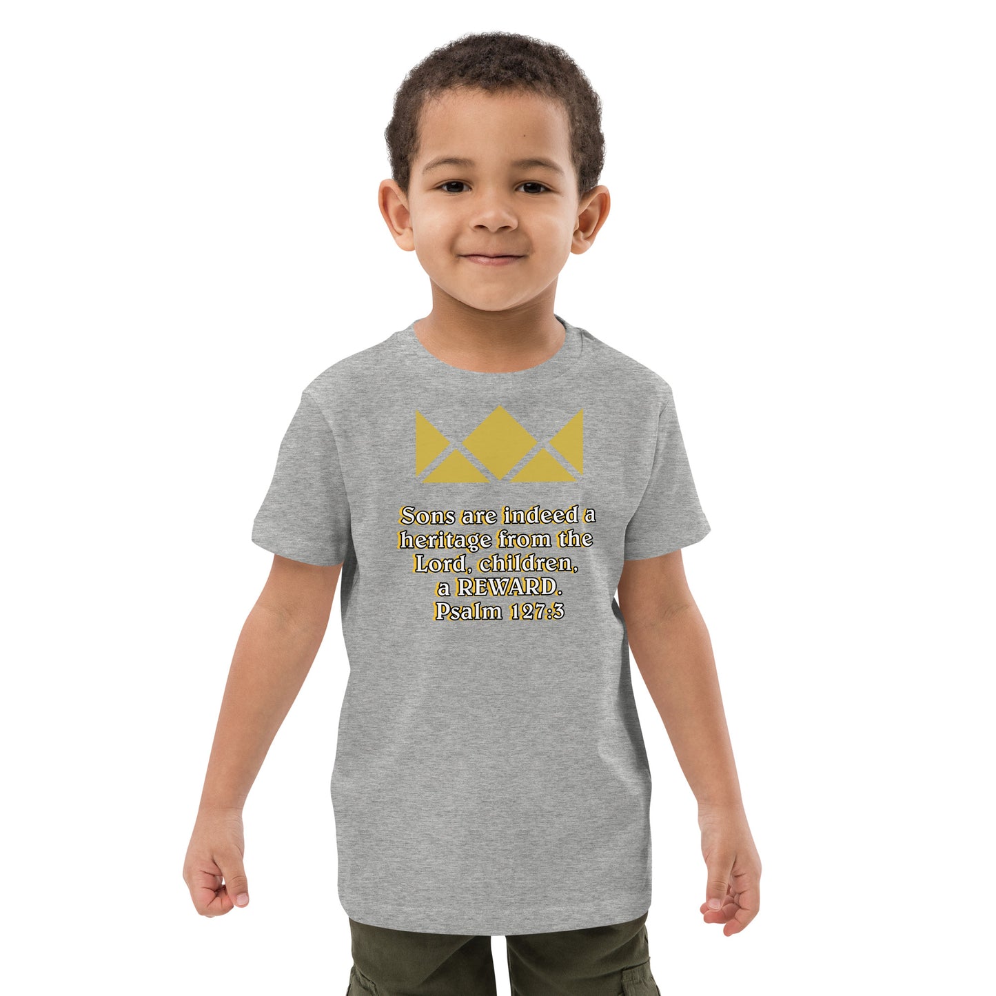 Organic cotton kids t-shirt- Psalm 127:3