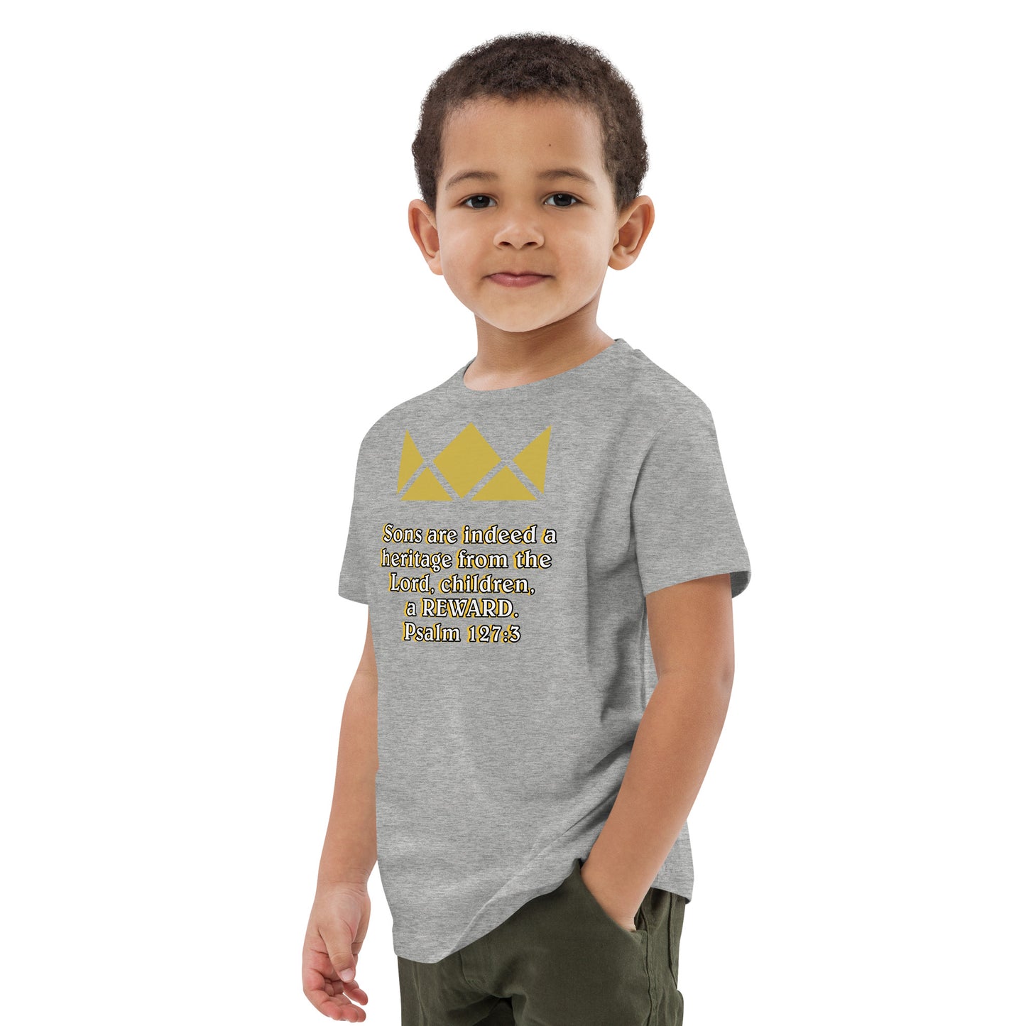 Organic cotton kids t-shirt- Psalm 127:3