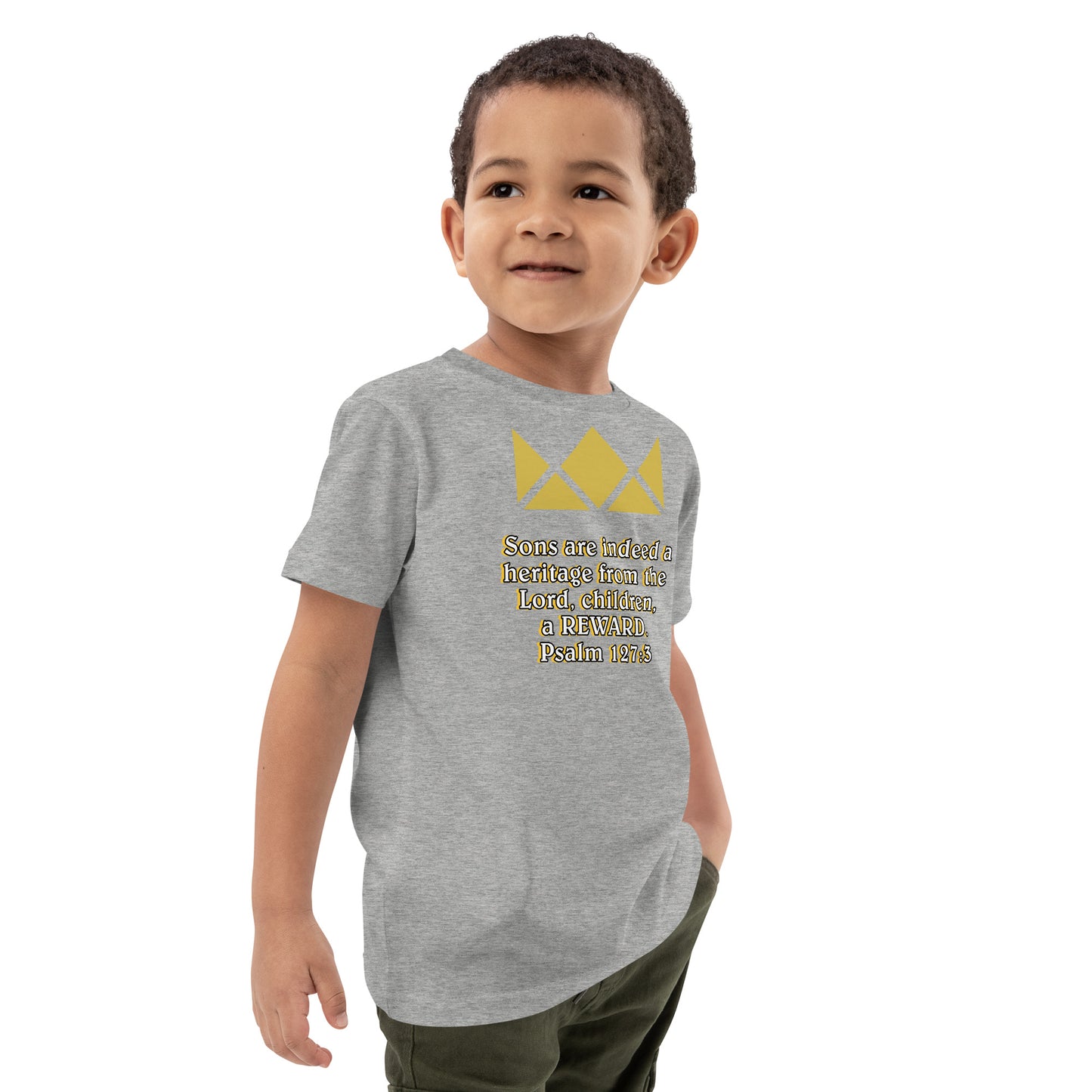 Organic cotton kids t-shirt- Psalm 127:3