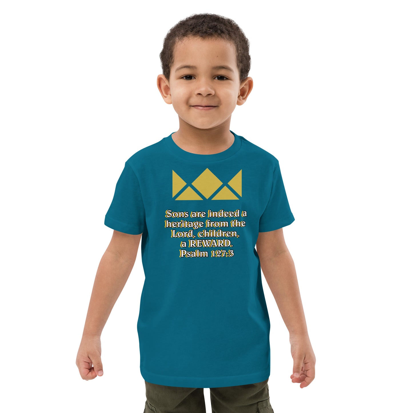 Organic cotton kids t-shirt- Psalm 127:3