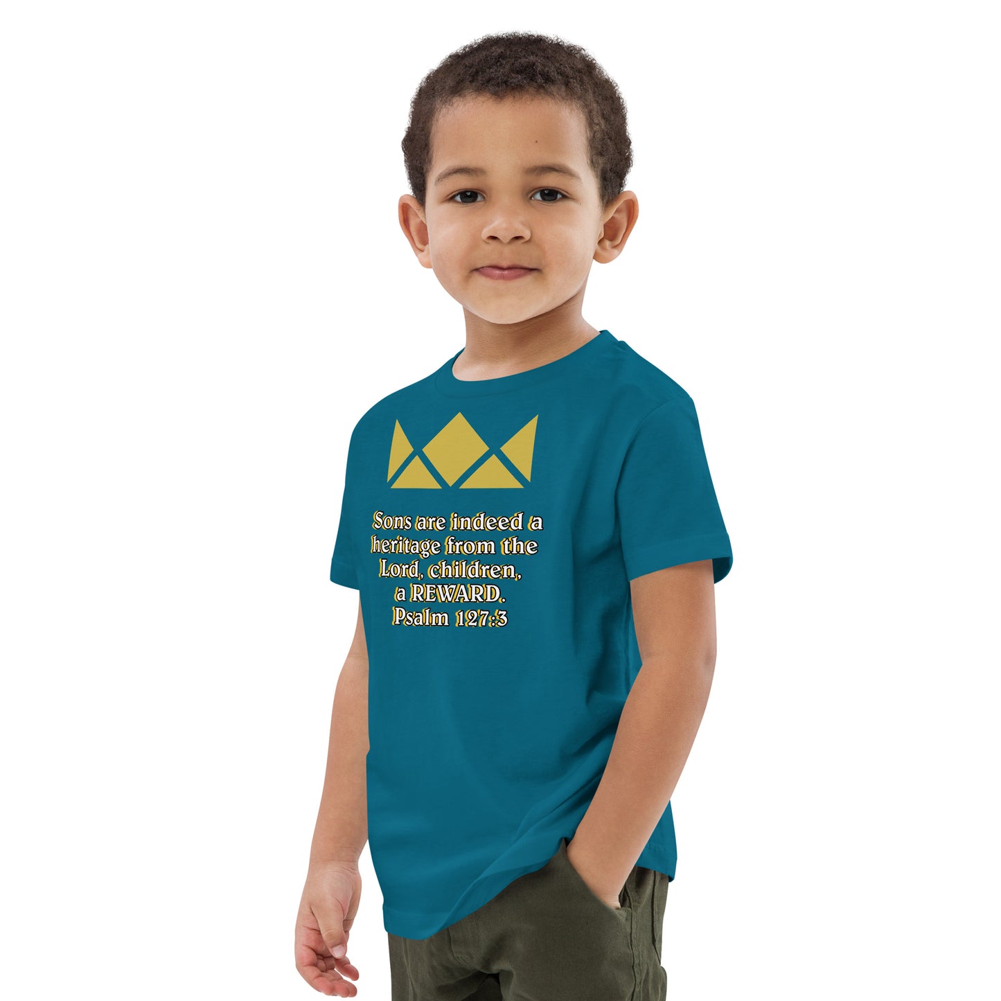 Organic cotton kids t-shirt- Psalm 127:3