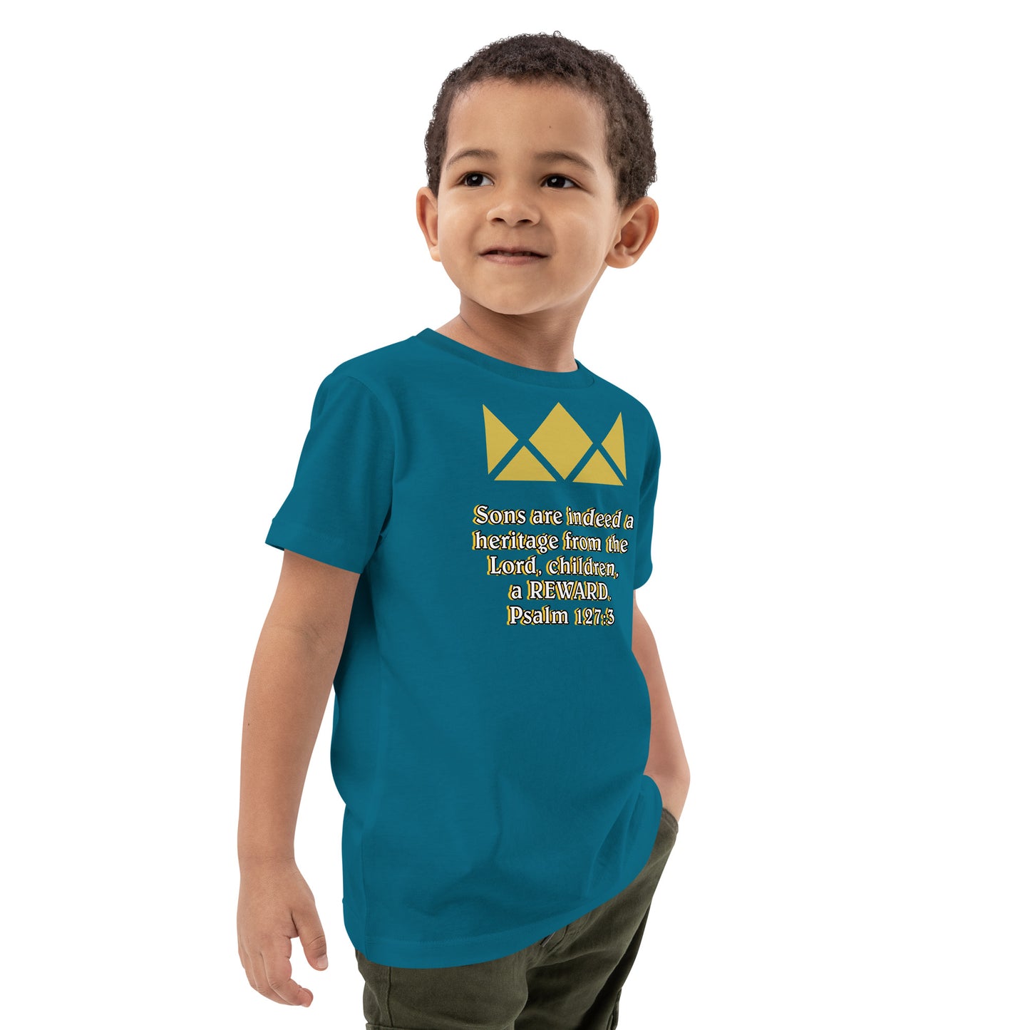 Organic cotton kids t-shirt- Psalm 127:3