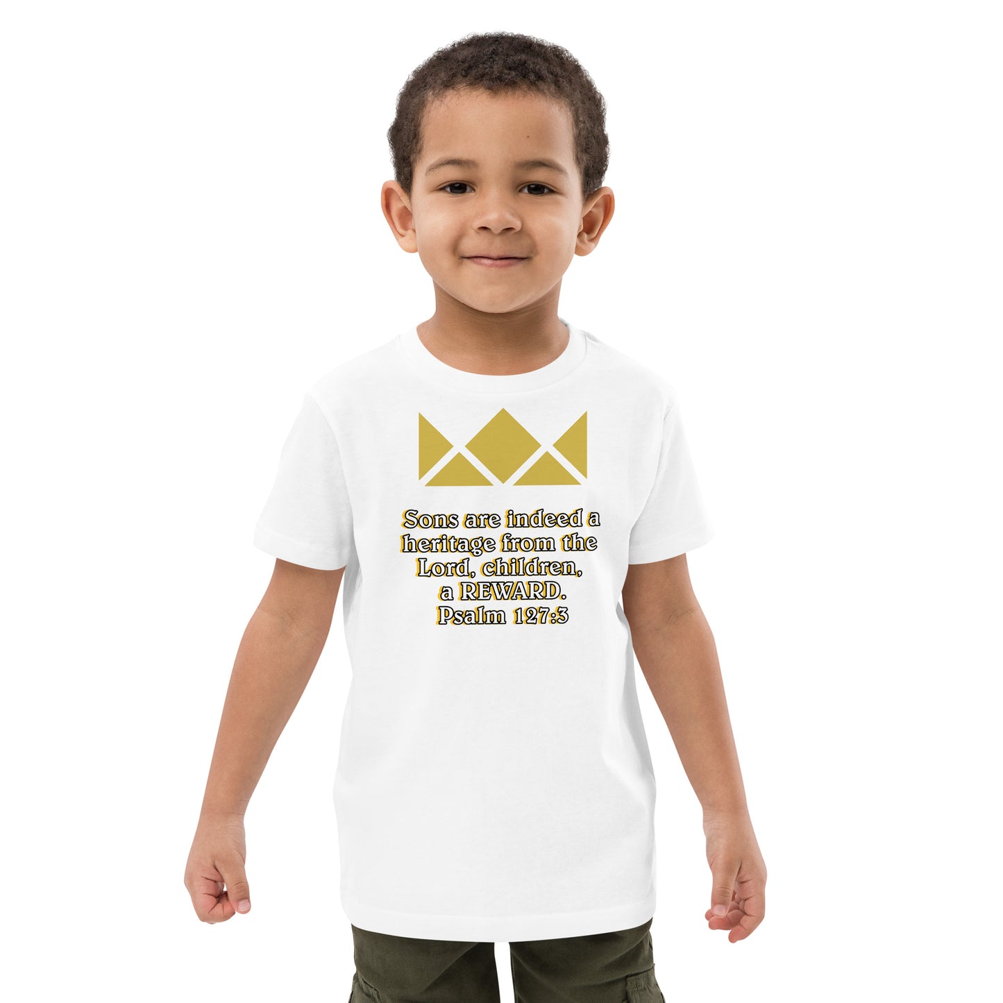 Organic cotton kids t-shirt- Psalm 127:3