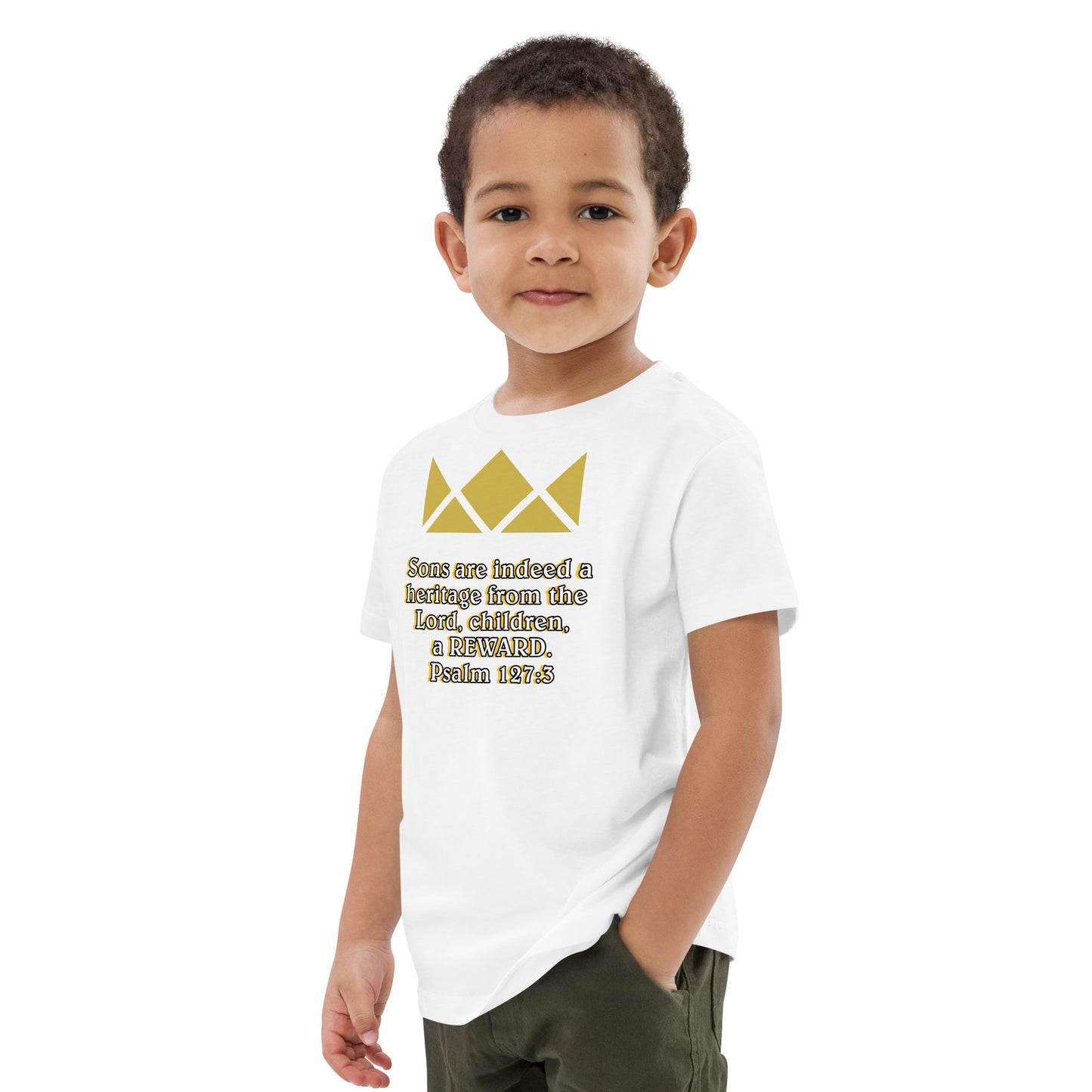 Organic cotton kids t-shirt- Psalm 127:3