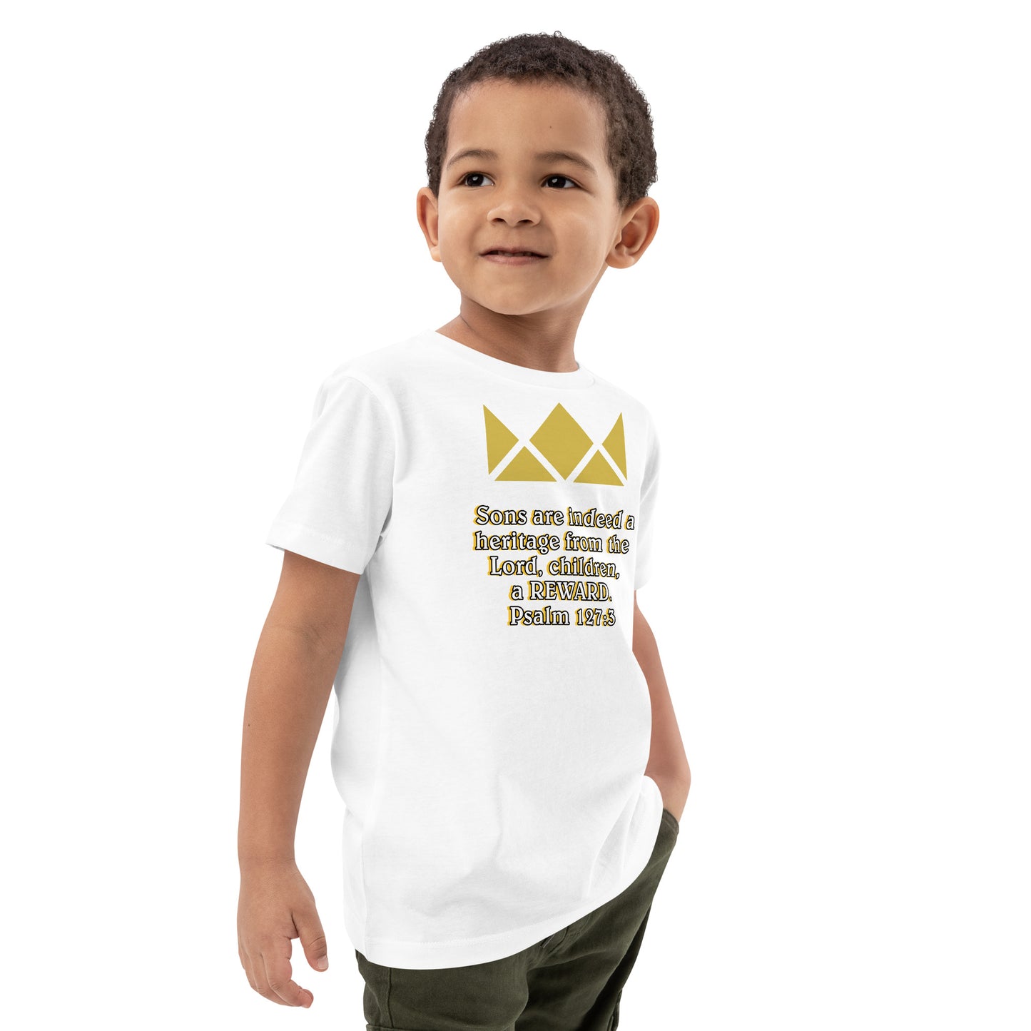 Organic cotton kids t-shirt- Psalm 127:3