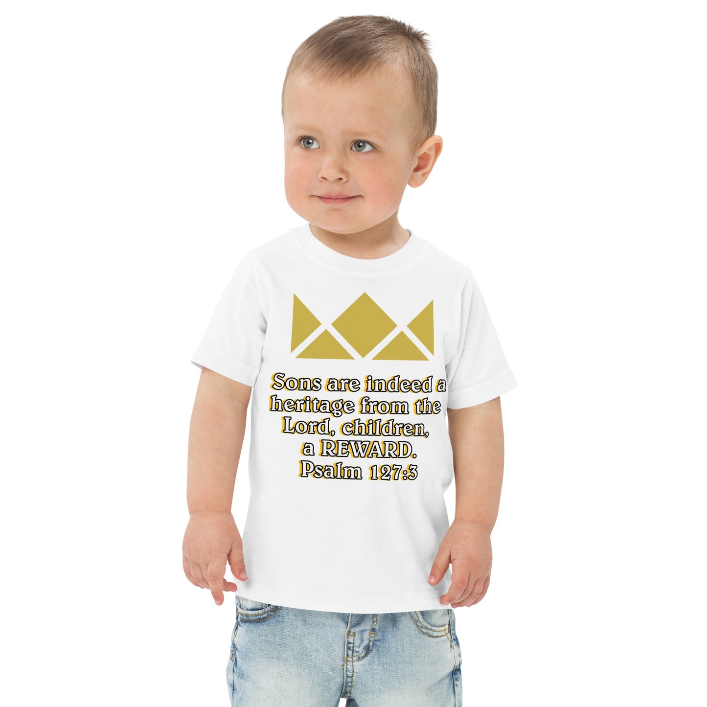 Toddler jersey tee- Psalm 127:3