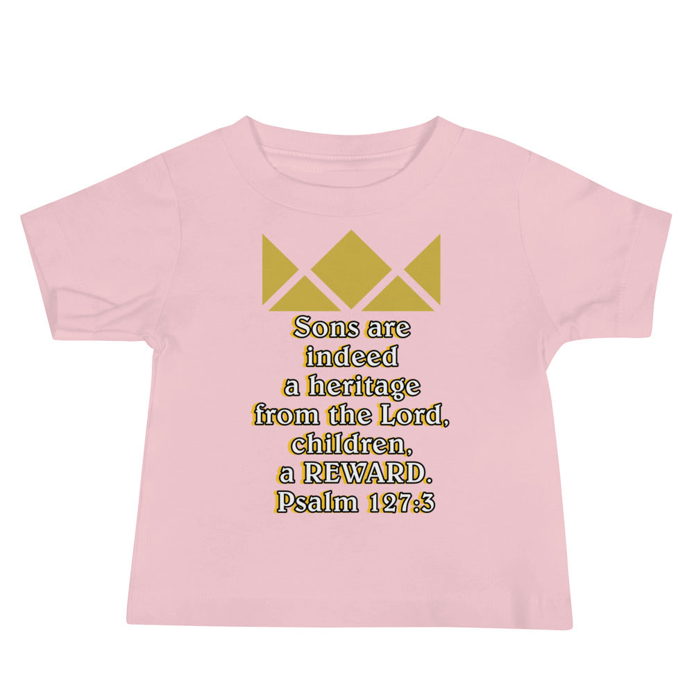 Baby Jersey Short Sleeve Tee- Psalm 127:3