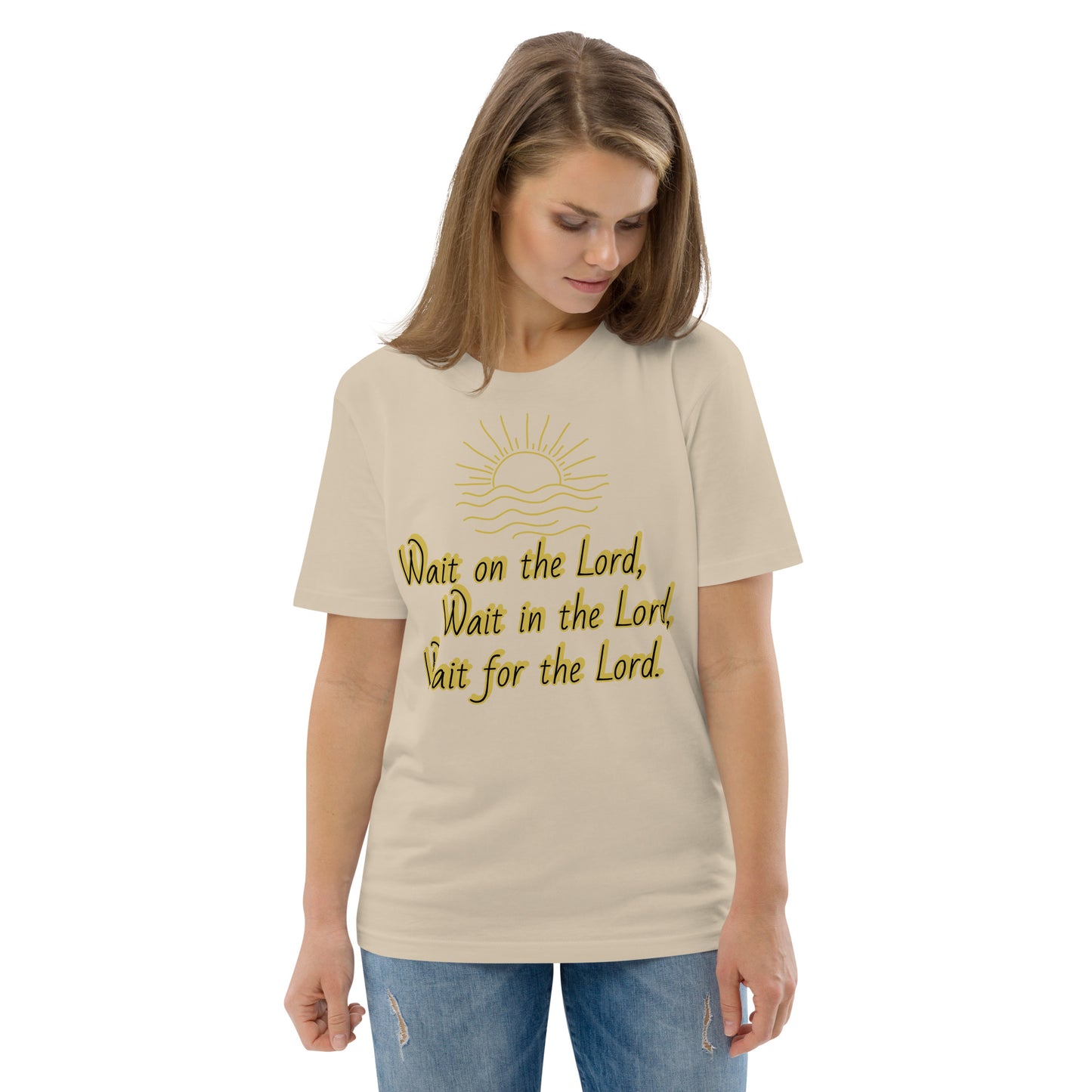 "Wait on the Lord" Unisex Org. Tee