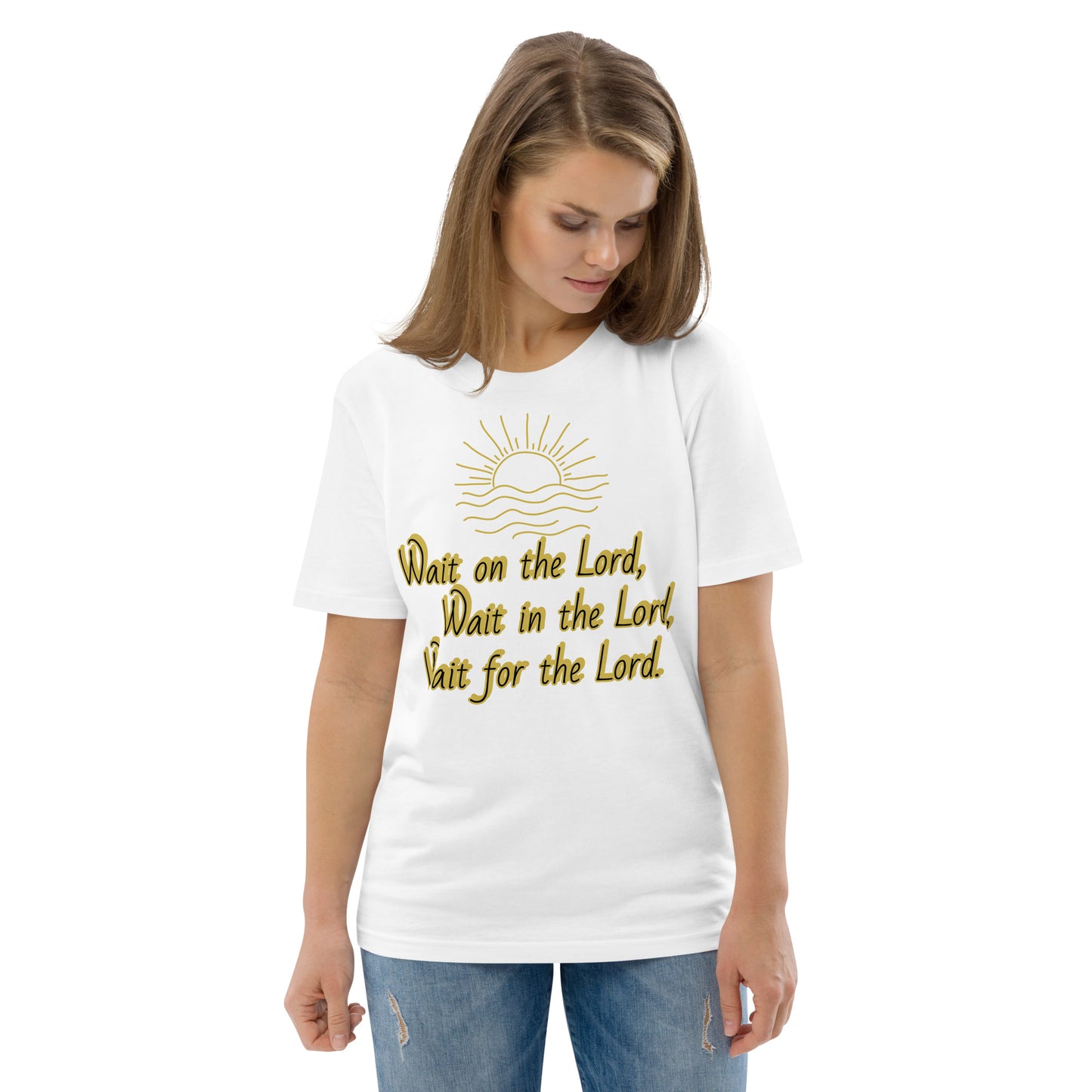 "Wait on the Lord" Unisex Org. Tee